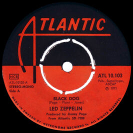 Single <br>Sweden (ATL 10.103) <br>Black Dog / Misty Mountain Hop