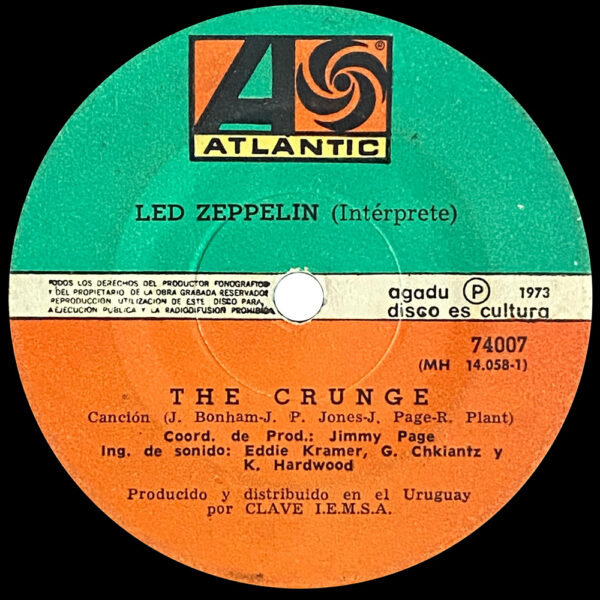 Single <br>Uruguay (74007) <br>The Crunge / D'yer Mak'er - Image 3