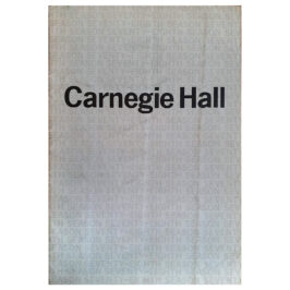 Program <br>1969.10.17 <br>Carnegie Hall, New York, NY