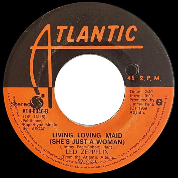 Single <br>Philippines (ATR-0046) <br>Whole Lotta Love / Living Loving Maid (#3) - Image 3
