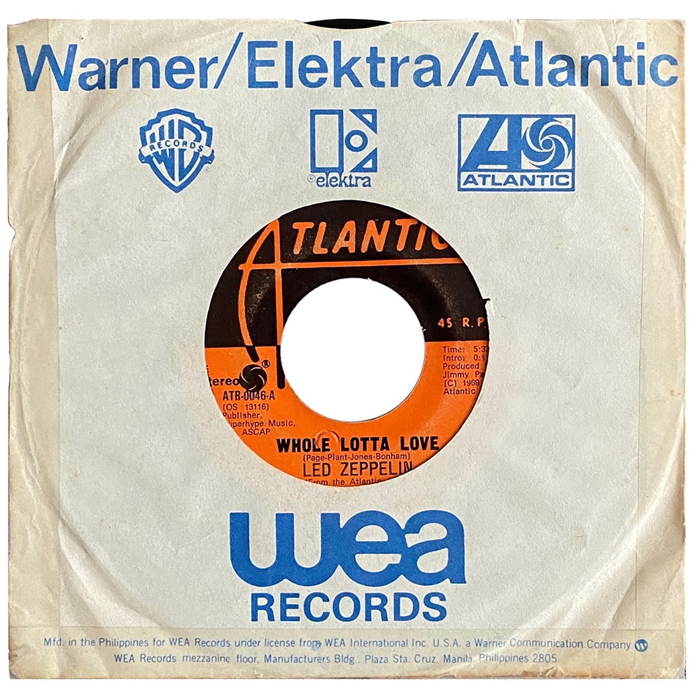 Single <br>Philippines (ATR-0046) <br>Whole Lotta Love / Living Loving Maid (#3)