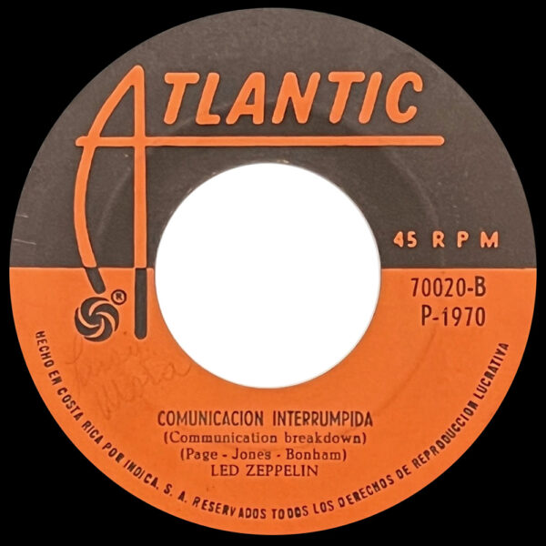 Single <br>Costa Rica (70020) <br>Whole Lotta Love / Communication Breakdown (#2) - Image 4