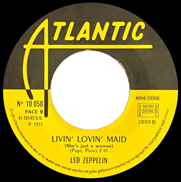 Single <br>France (10 058) <br>Whole Lotta Love / Living Loving Maid (#1) - Image 4