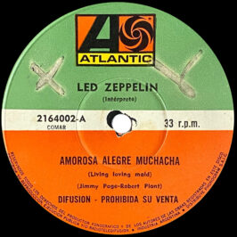 Single <br>Argentina (2164002) <br>Living Loving Maid / Whole Lotta Love (Promo #1)