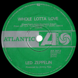Single <br>Australia (AK-3412) <br>Whole Lotta Love / Living Loving Maid (#3)