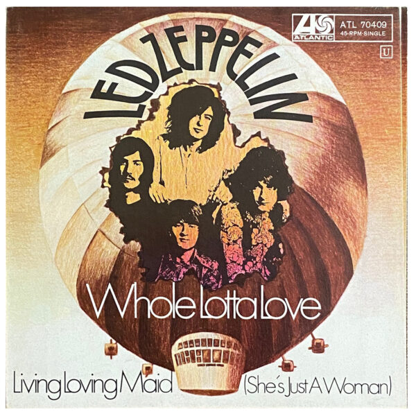 Single <br>Germany (ATL. 70.409) <br>Whole Lotta Love / Living Loving Maid (#2) - Image 2