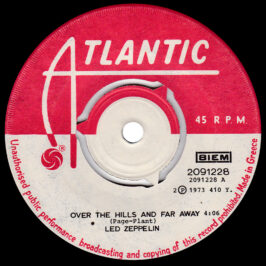 Single <br>Greece (2091228) <br>Over The Hills and Far Away / Dancing Days