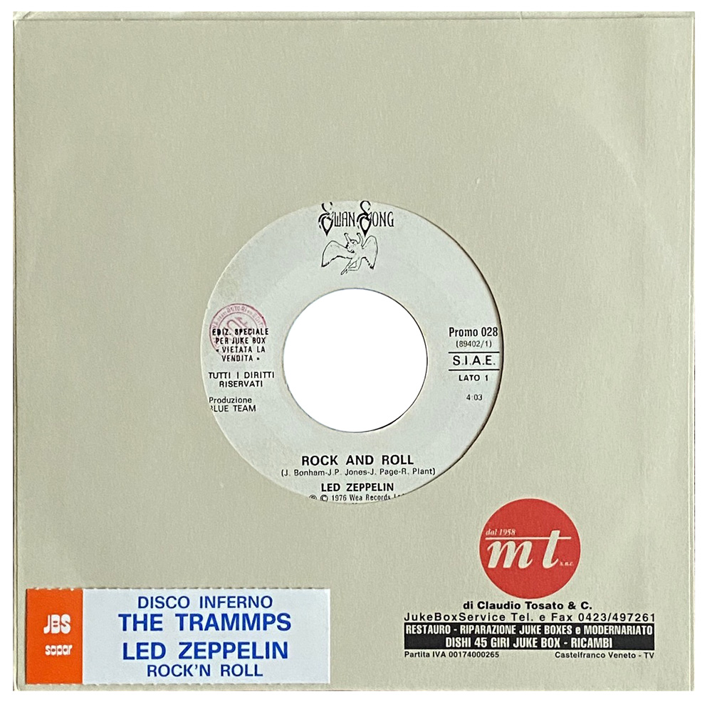 Single <br>Italy (Promo 028) <br>Rock and Roll / Disco Inferno (Promo #5)