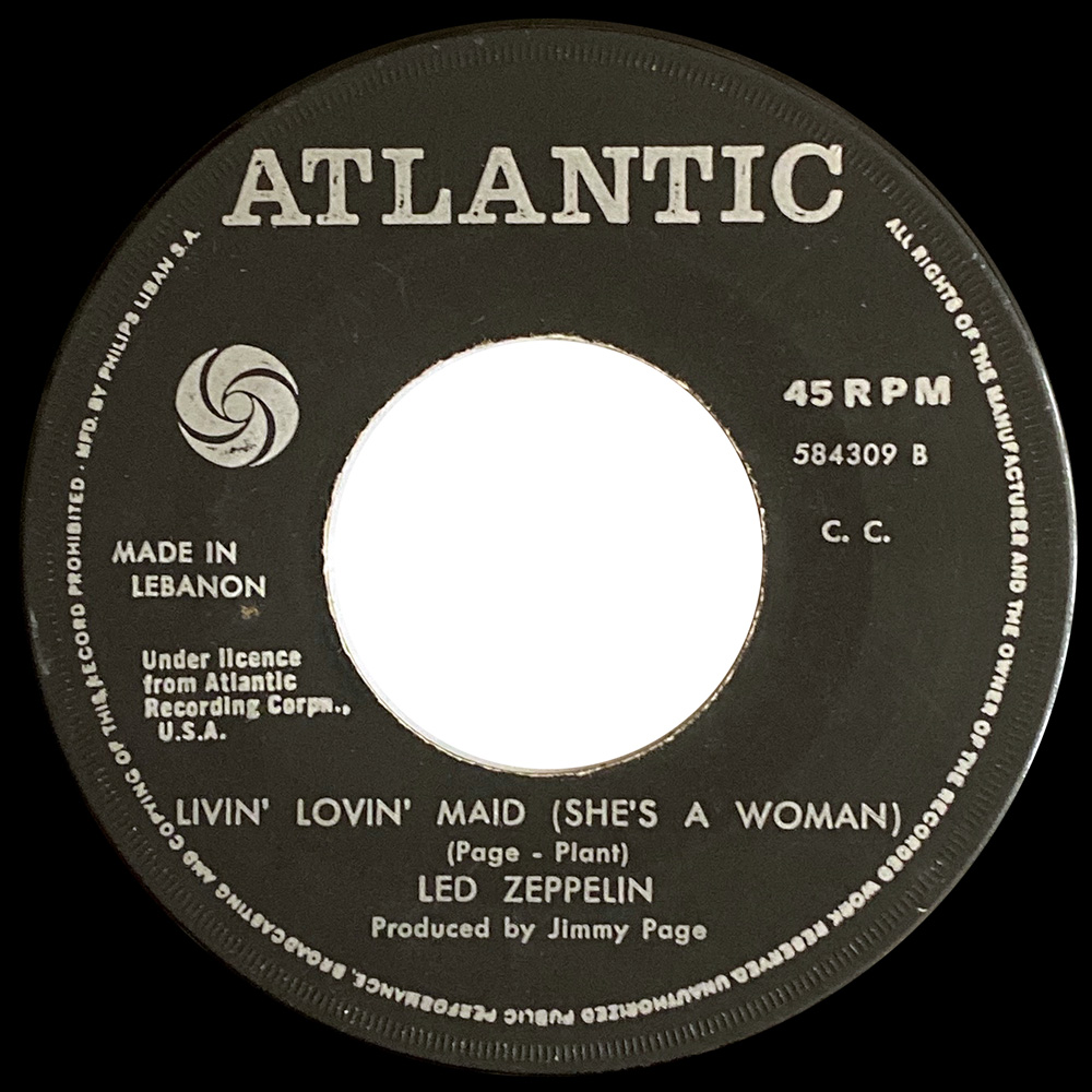 Single <br>Lebanon (584309) <br>Whole Lotta Love / Living Loving Maid - Image 2
