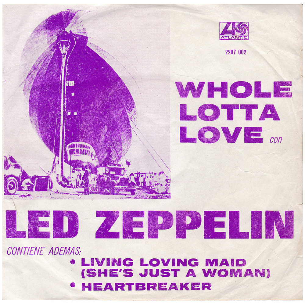Single <br>Mexico (2207 002) <br>Whole Lotta Love / Living Loving Maid / Heartbreaker (Promo #2)