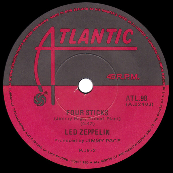 Single <br>New Zealand (ATL.98) <br>Rock and Roll / Four Sticks (#1) - Image 2