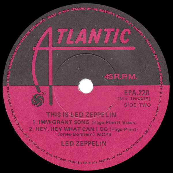Single <br>New Zealand (EPA.220) <br>This is Led Zeppelin EP - Image 3