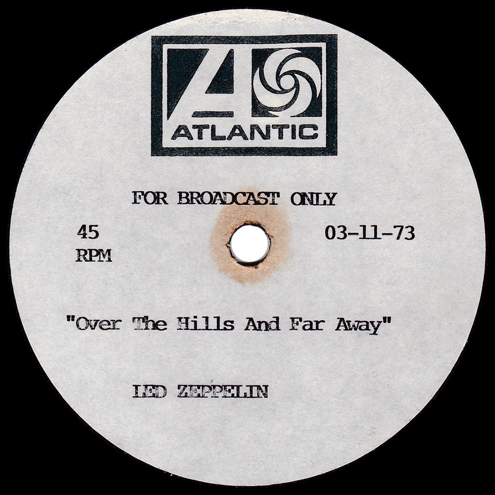 Single <br>South Africa (03-11-1973) <br>Over The Hills and Far Away / Dancing Days / The Crunge (Acetate)