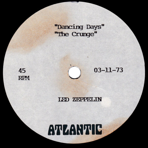 Single <br>South Africa (03-11-1973) <br>Over The Hills and Far Away / Dancing Days / The Crunge (Acetate) - Image 2