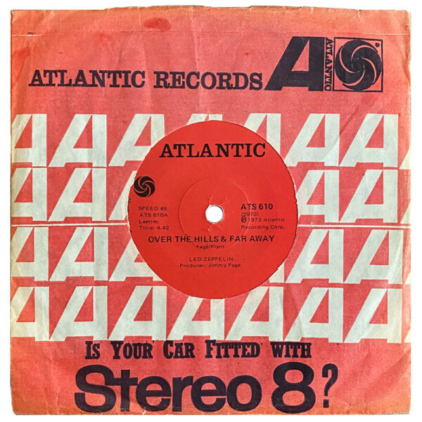 Single <br>South Africa (ATS 610) <br>Over The Hills and Far Away / Dancing Days