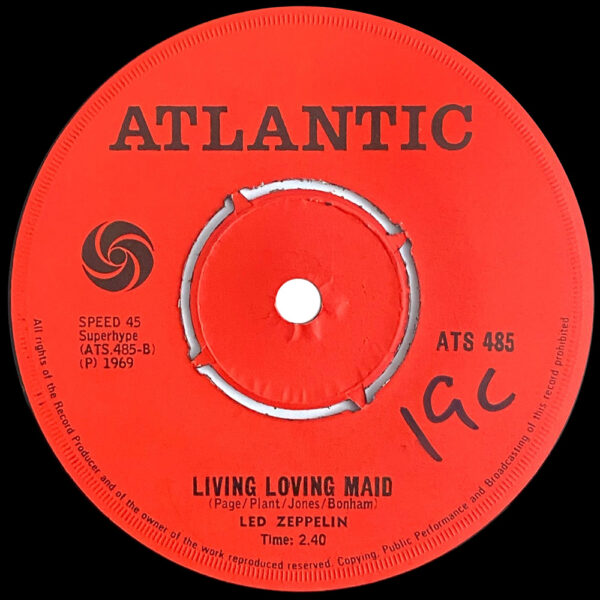 Single <br>South Africa (ATS 485) <br>Whole Lotta Love / Living Loving Maid (#1) - Image 3