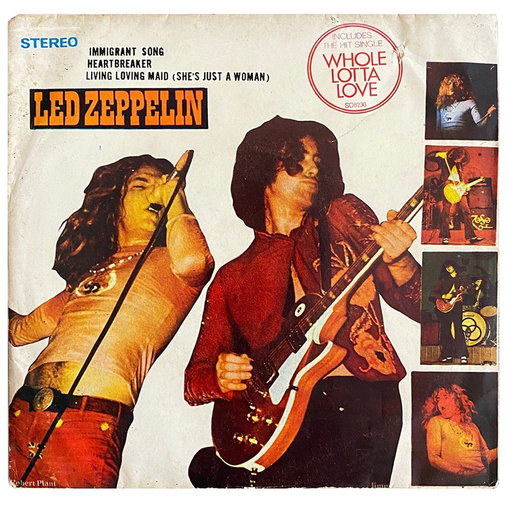 Single <br>Thailand (KS 157) <br>Whole Lotta Love / Immigrant Song / Heartbreaker / Living Loving Maid (#1)