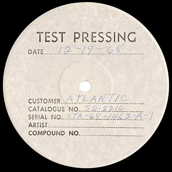 LP <br>Led Zeppelin <br>USA (SD-8216) Test Pressing - Image 3