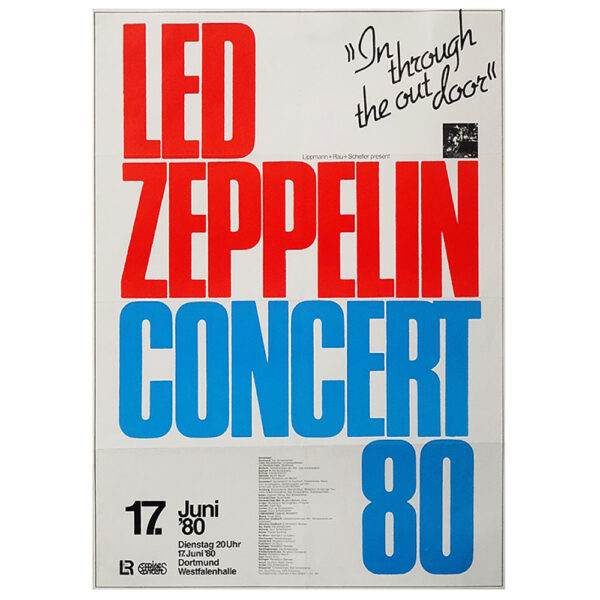 Concert Advertisement <br>1980.06.17 <br>Dortmund, DE (Poster)