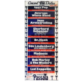Concert Advertisement <br>1980.06.29 <br>Zurich, CH (Poster)