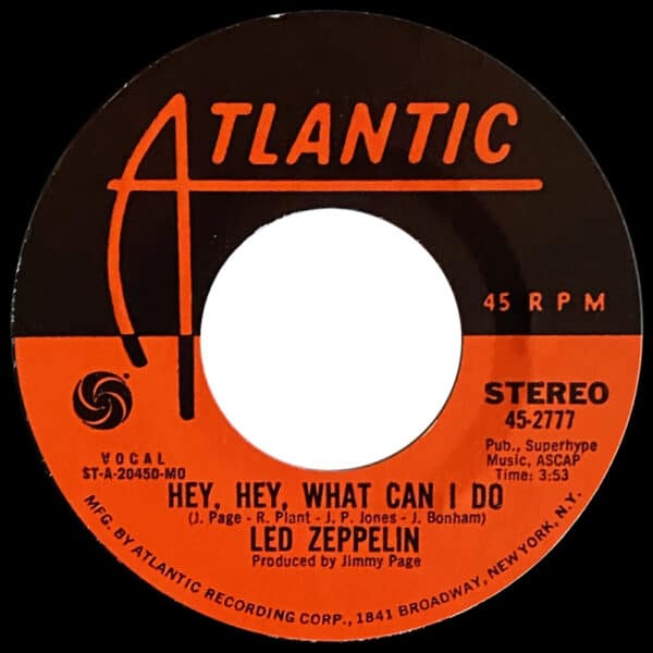 Single <br>USA (45-2777) <br>Immigrant Song / Hey, Hey, What Can I Do (#12) - Image 3