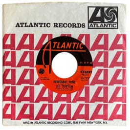 Single <br>USA (45-2777) <br>Immigrant Song / Hey, Hey, What Can I Do (#12)