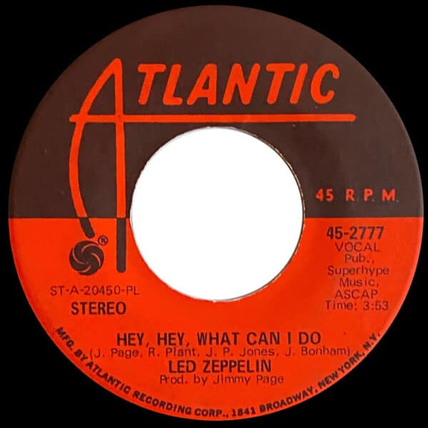 Single <br>USA (45-2777) <br>Immigrant Song / Hey, Hey, What Can I Do (#08) - Image 3