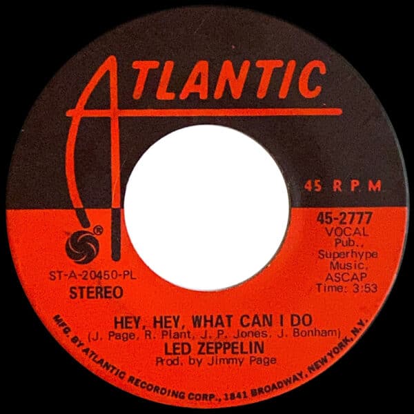 Single <br>USA (45-2777) <br>Immigrant Song / Hey, Hey, What Can I Do (#09) - Image 3