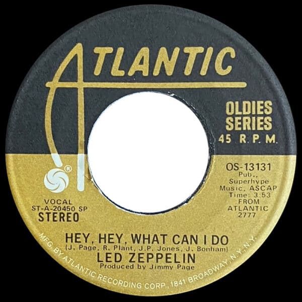 Single <br>USA (OS-13131) <br>Immigrant Song / Hey, Hey, What Can I Do (#1) - Image 3