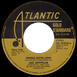 Single <br>Canada (GS 45846) <br>Whole Lotta Love / Living Loving Maid (#2)