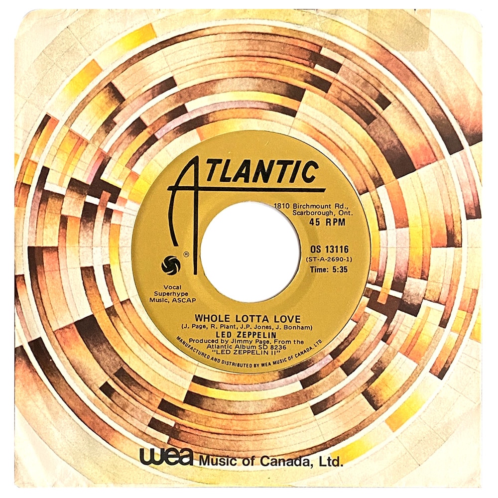 Single <br>Canada (OS 13116) <br>Whole Lotta Love / Living Loving Maid (#2)