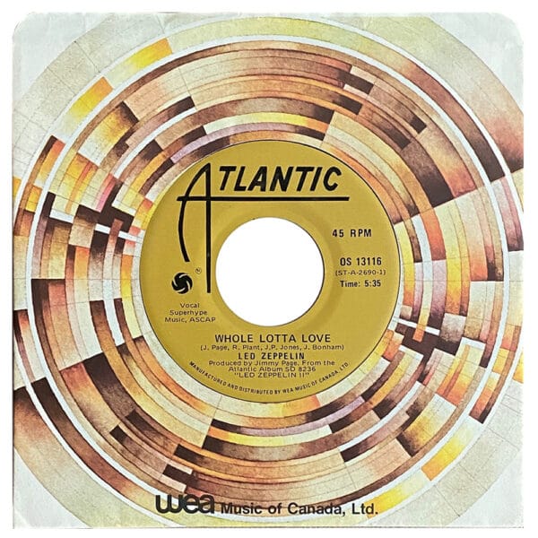 Single <br>Canada (OS 13116) <br>Whole Lotta Love / Living Loving Maid (#3)