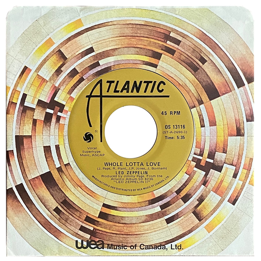 Single <br>Canada (OS 13116) <br>Whole Lotta Love / Living Loving Maid (#3)