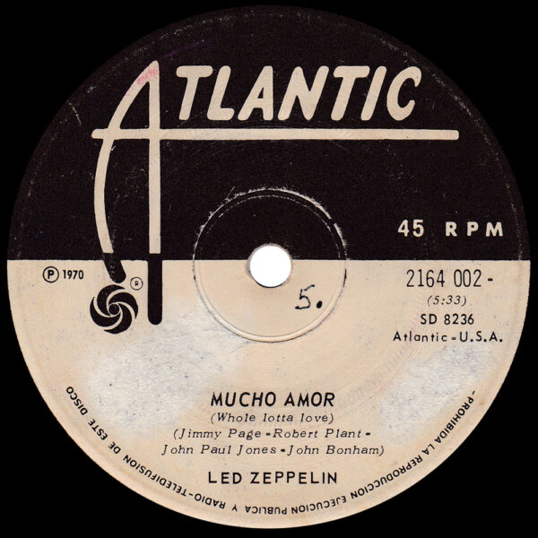 Single <br>Chile (2164 002) <br>Whole Lotta Love / Living Loving Maid (#1) - Image 3