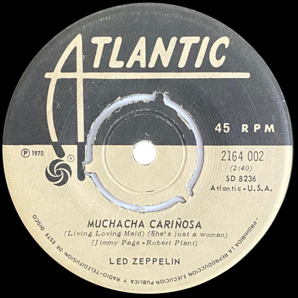 Single <br>Chile (2164 002) <br>Whole Lotta Love / Living Loving Maid (#2) - Image 4