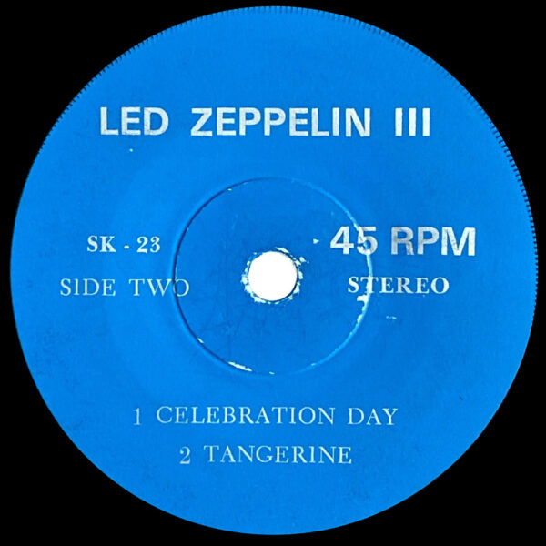 Single <br>Indonesia (SK-23) <br>Immigrant Song / Out on the Tiles / Celebration Day / Tangerine - Image 4