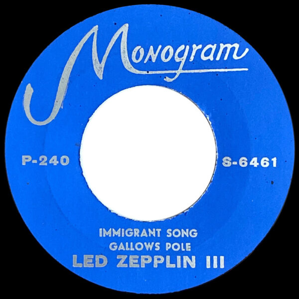 Single <br>Iran (P-240) <br>Immigrant Song / Gallows Pole - Image 3