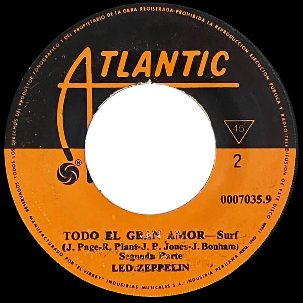 Single <br>Peru (0007035.9) <br>Whole Lotta Love / Whole Lotta Love (#1) - Image 3