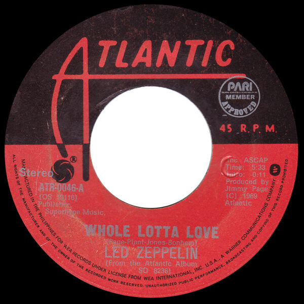Single <br>Philippines (ATR-0046) <br>Whole Lotta Love / Living Loving Maid (#2)