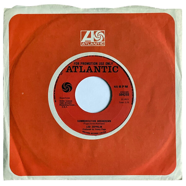 Single <br>United Kingdom (584269) <br>Communication Breakdown / Good Times Bad Times (Promo) - Image 3