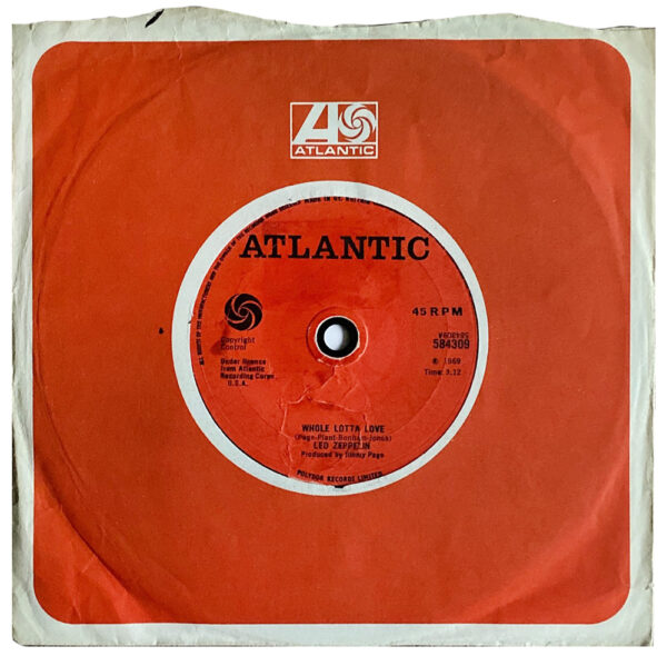 Single <br>United Kingdom (584309) <br>Whole Lotta Love / Living Loving Maid (Test Pressing) - Image 3