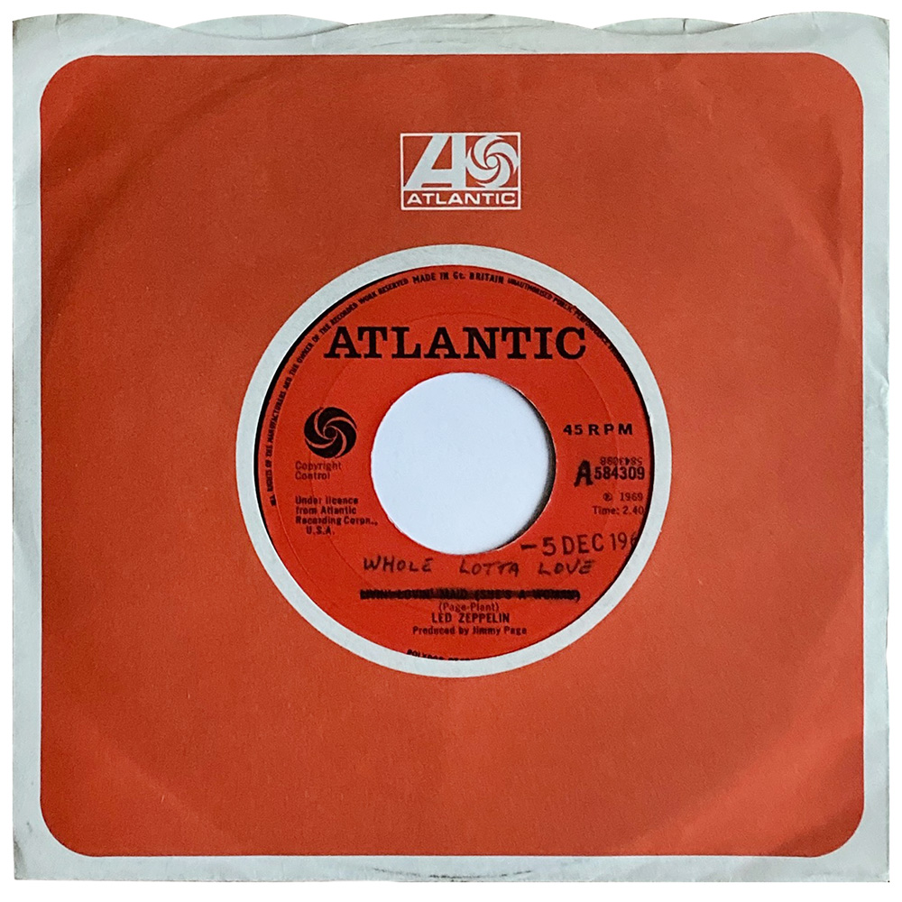 Single <br>United Kingdom (584309) <br>Whole Lotta Love / Living Loving Maid (Promo #2)