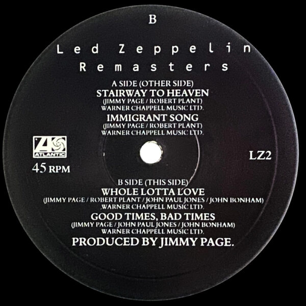 Single <br>United Kingdom (LZ 2) <br>Remasters 10" promo sampler (Promotional) - Image 4