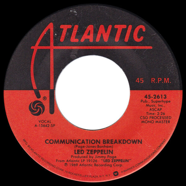 Single <br>USA (45-2613) <br>Good Times Bad Times / Communication Breakdown (#4) - Image 3