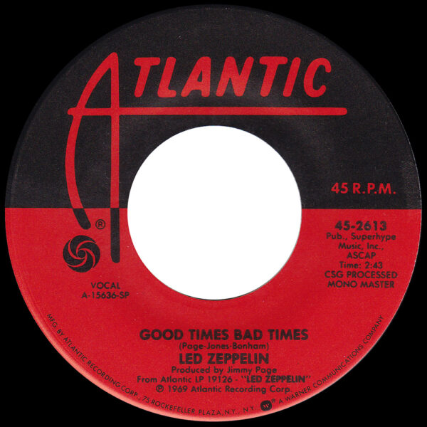 Single <br>USA (45-2613) <br>Good Times Bad Times / Communication Breakdown (#2)