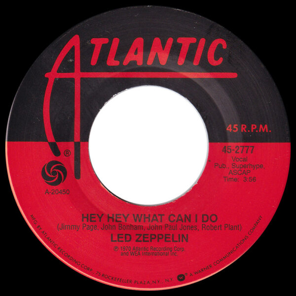 Single <br>USA (45-2777) <br>Immigrant Song / Hey, Hey, What Can I Do (#13) - Image 2