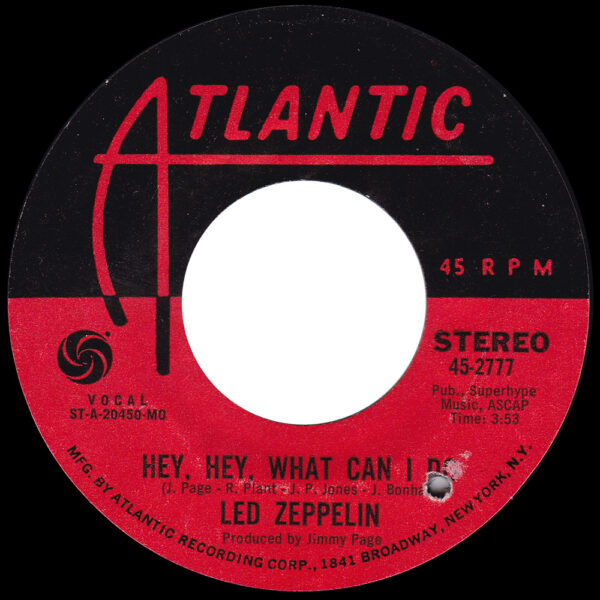 Single <br>USA (45-2777) <br>Immigrant Song / Hey, Hey, What Can I Do (#11) - Image 2