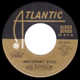 Single <br>USA (OS-13131) <br>Immigrant Song / Hey, Hey, What Can I Do (#2)