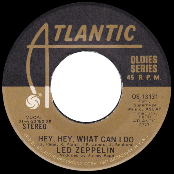 Single <br>USA (OS-13131) <br>Immigrant Song / Hey, Hey, What Can I Do (#2) - Image 2