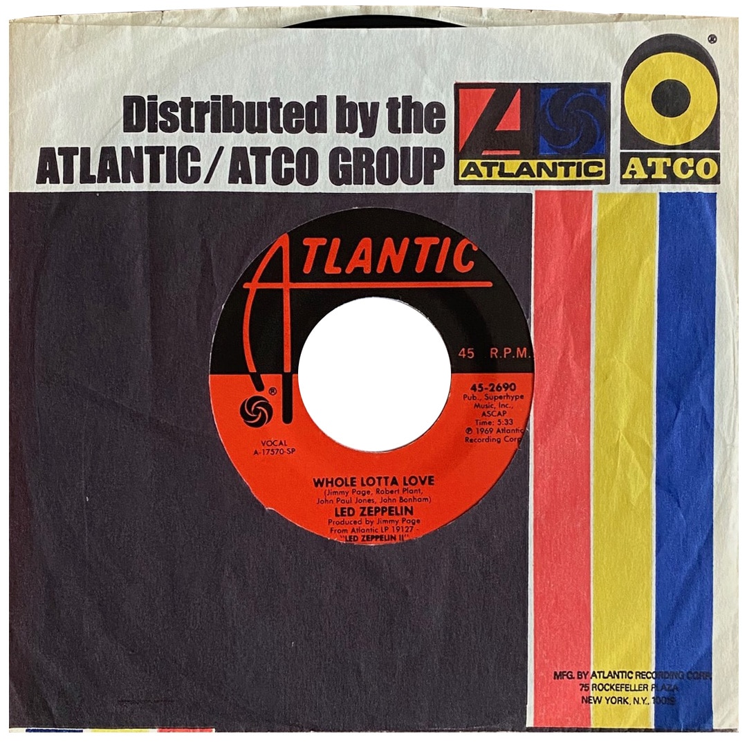 Single <br>USA (45-2690) <br>Whole Lotta Love / Living Loving Maid (#05)